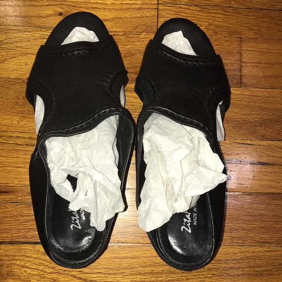 Open toe leather mules - Picture 5 of 8